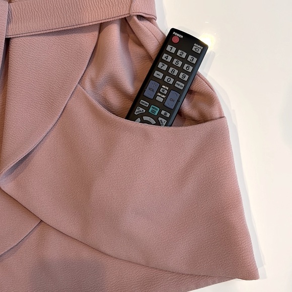 Jasmine & Juliana Vest with Waterfall Front Collar, tie & pockets, Blush Colour - Picture 5 of 9